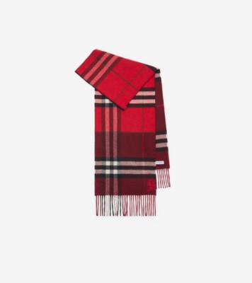 【BURBERRY】リバーシブルコントラストチェックカシミアスカーフ 楽天市場】【P5倍】バーバリー／BURBERRY 