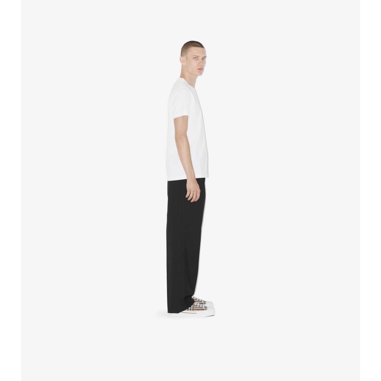 コットンTシャツ (ホワイト) - メンズ, コットン | Burberry®公式サイト