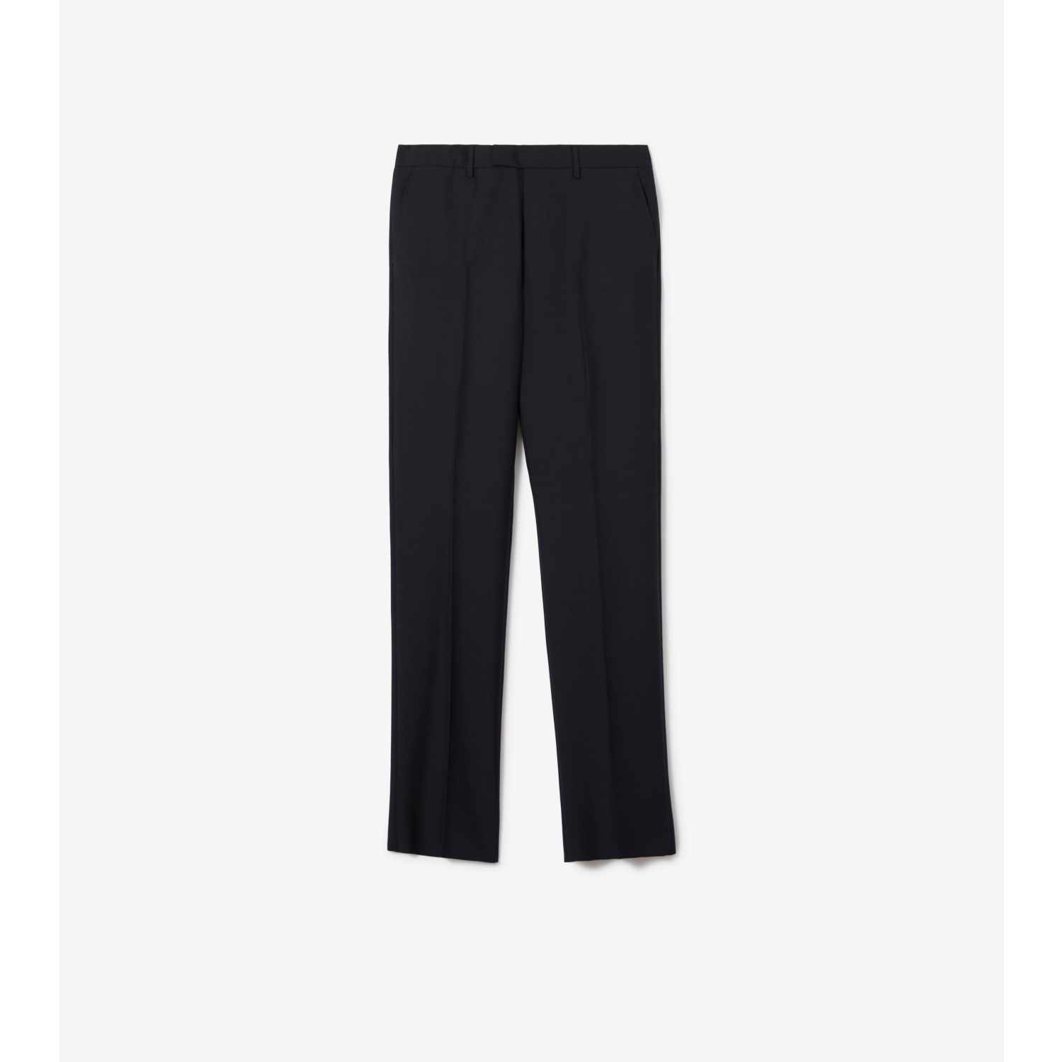 Wool and mohair sparkling cable knit trousers 