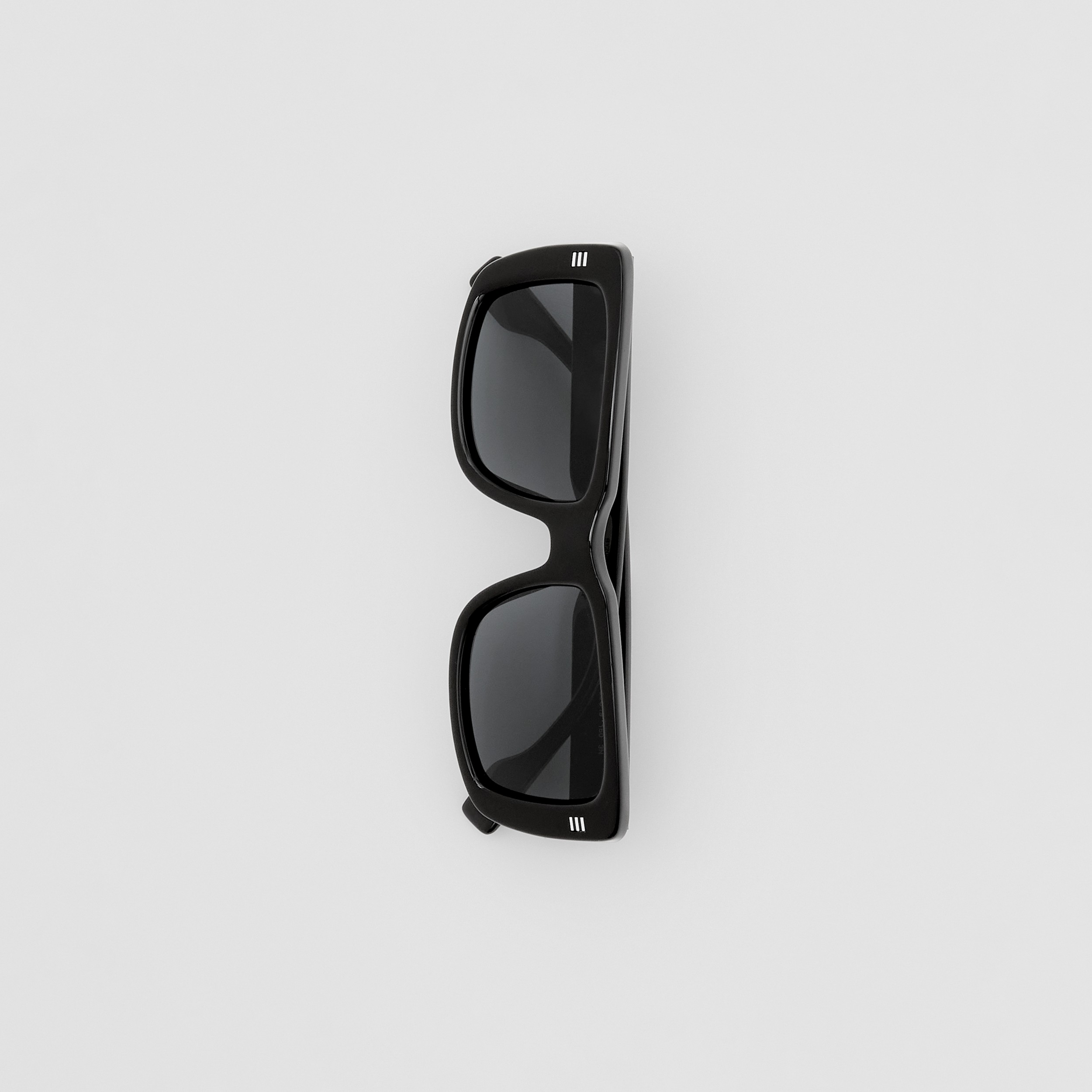 Logo Detail Rectangular Frame Sunglasses in Black - Men | Burberry® Official - 4