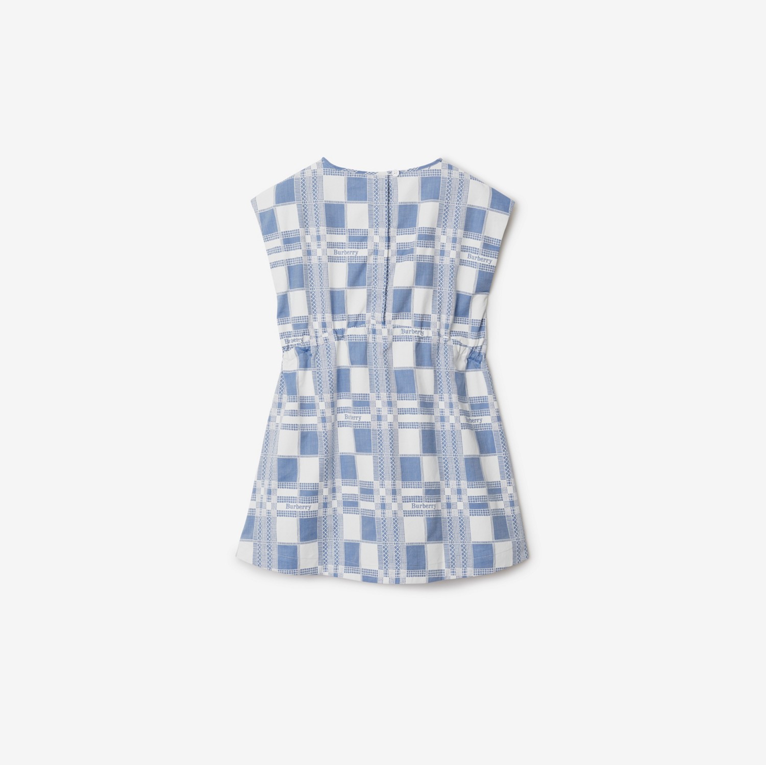 Vestido de algodão com estampa xadrez