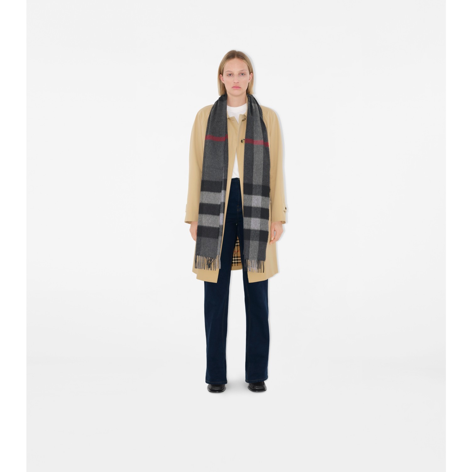 Sciarpa in cashmere Check