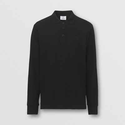 burberry long sleeve polo shirt