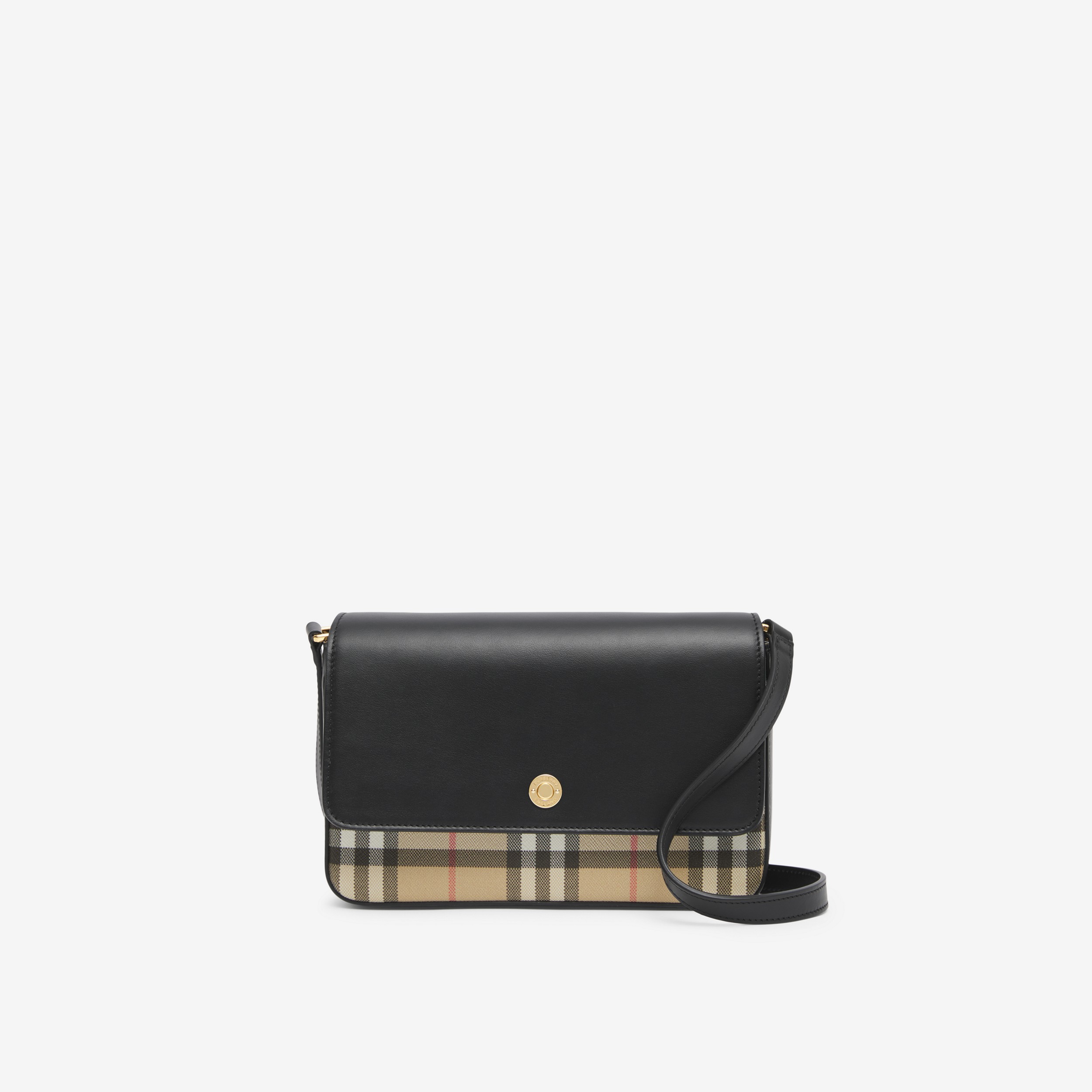 Tasche „Hampshire“ in Check und Leder (Vintage-beige/schwarz) - Damen | Burberry® - 1