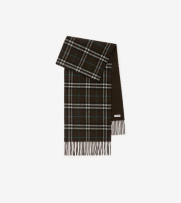 Reversible Check Cashmere Scarf in Snug | Burberry® Official