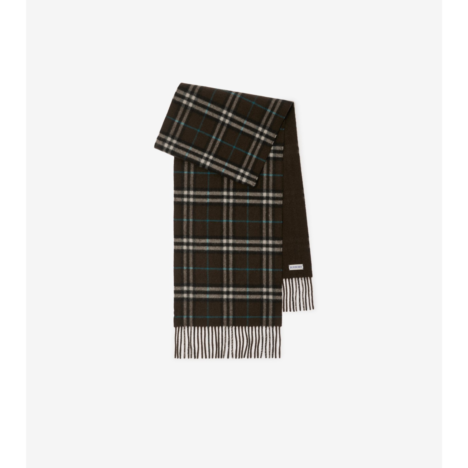 Reversible Check Cashmere Scarf in Snug Burberry Official