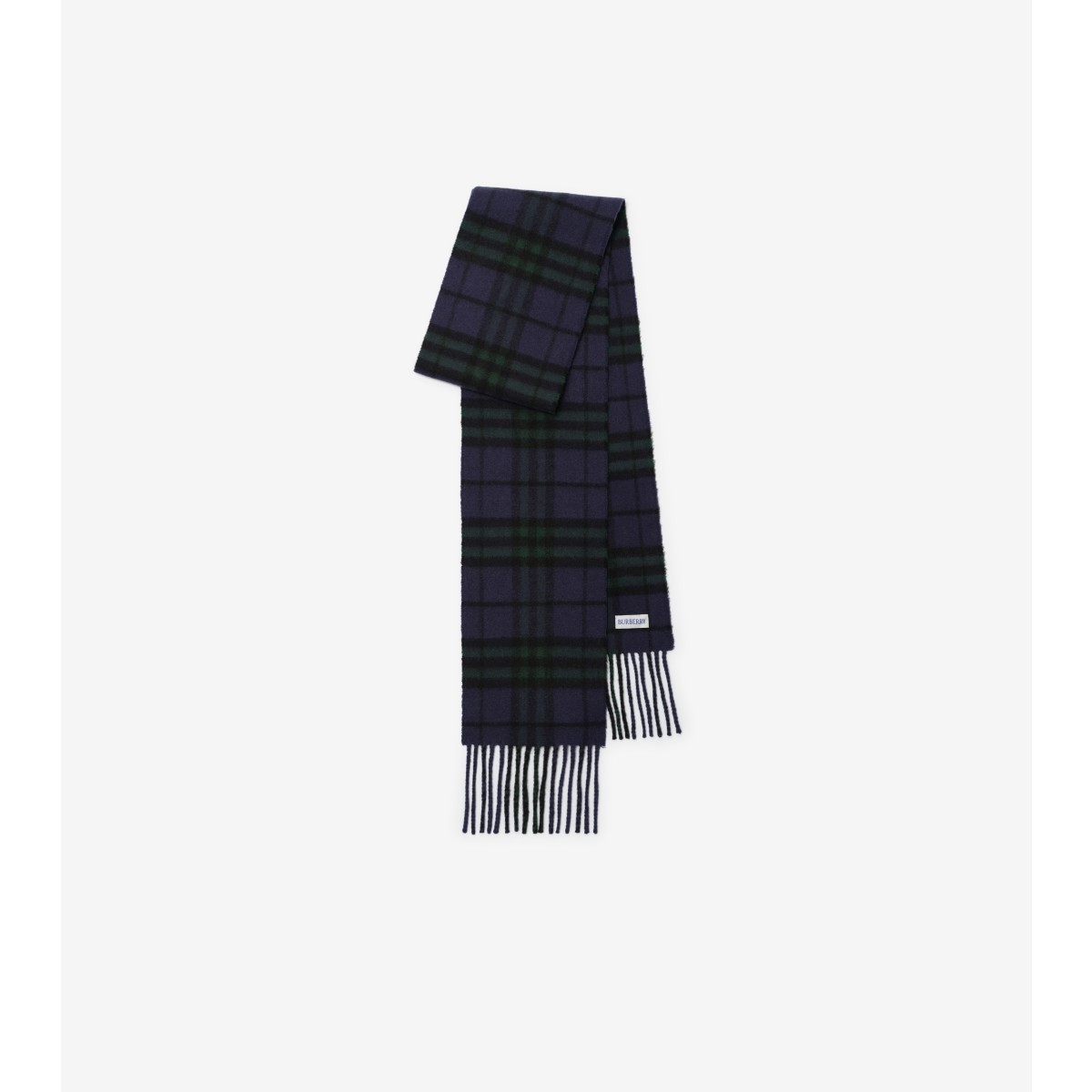  Check Narrow Cashmere Scarf