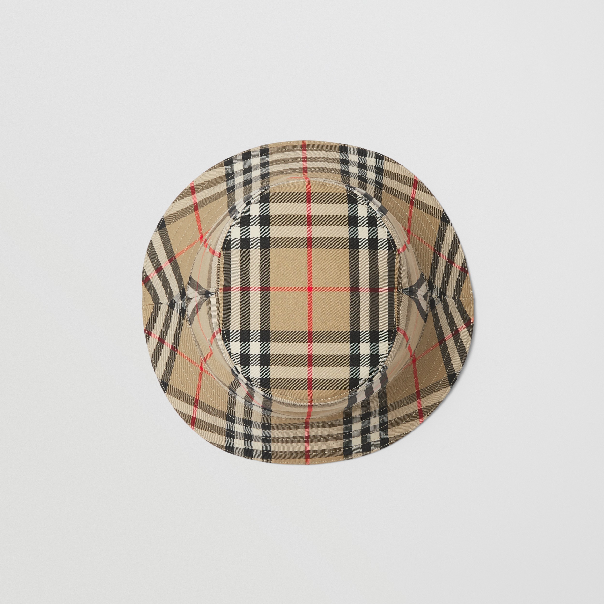 Vintage Check Technical Cotton Bucket Hat in Archive Beige - Children | Burberry® Official - 3