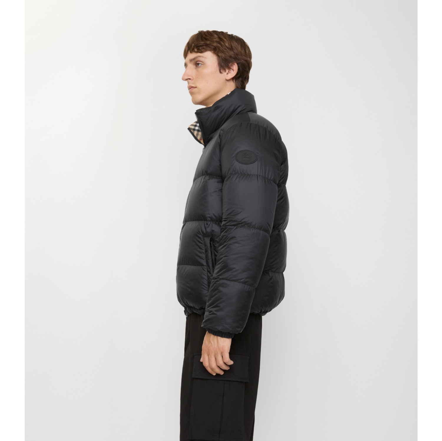 Reversible Check Puffer Jacket