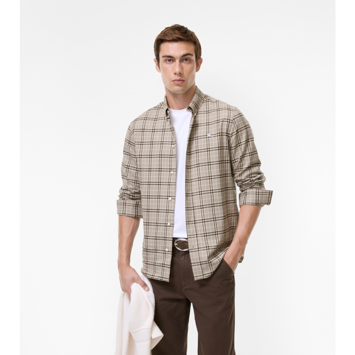  Check Relaxed Fit Cotton Shirt