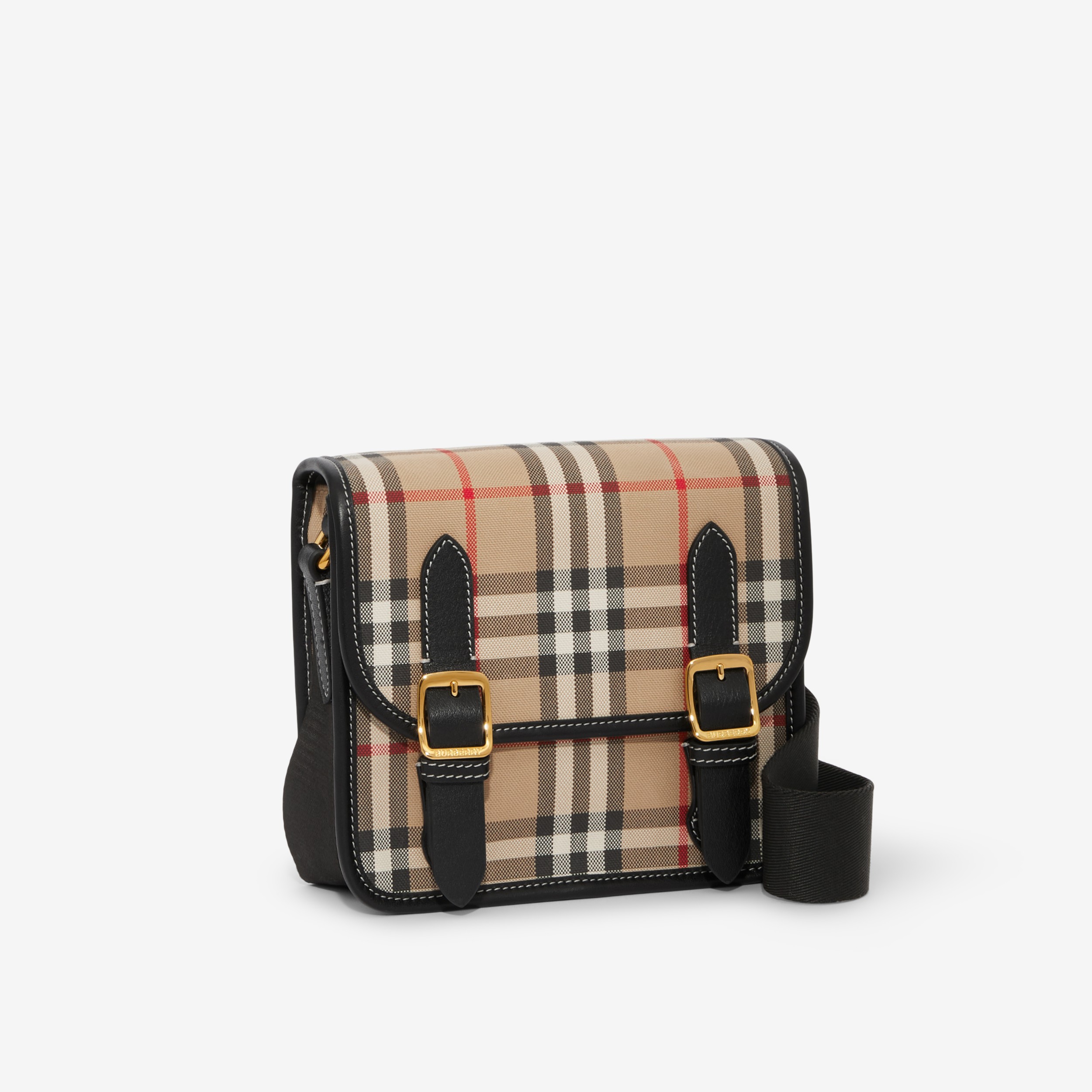 Top 71+ imagen burberry vintage check cotton crossbody bag