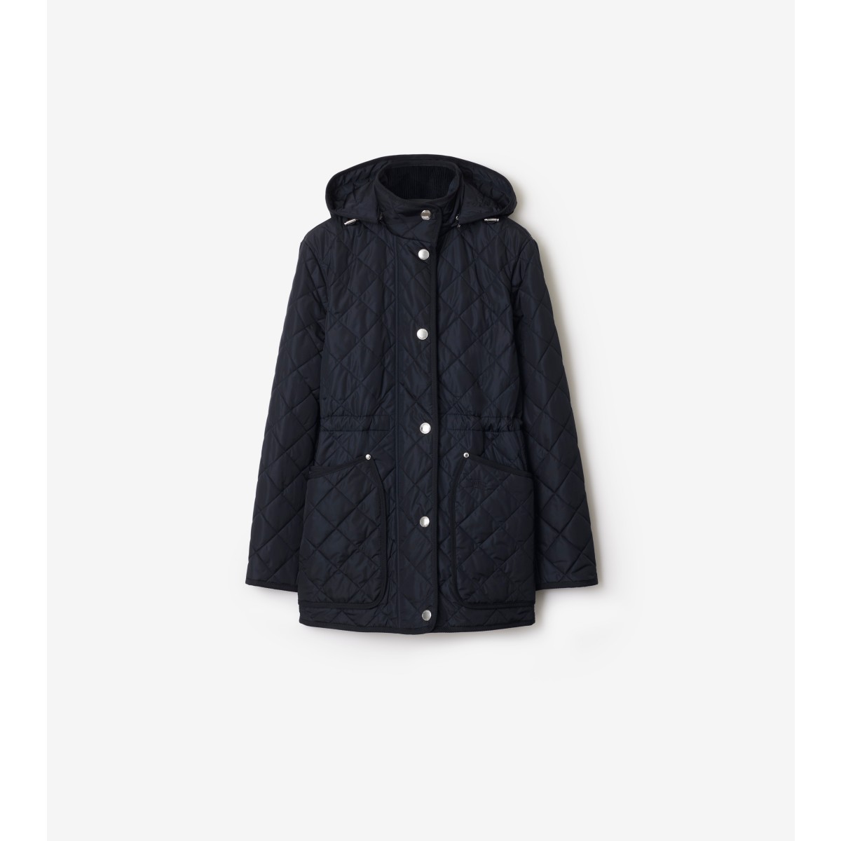 Shop Burberry Quilted Nylon Jacket In Storm