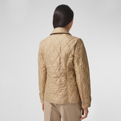 diamond quilted thermoregulated harrington jacket