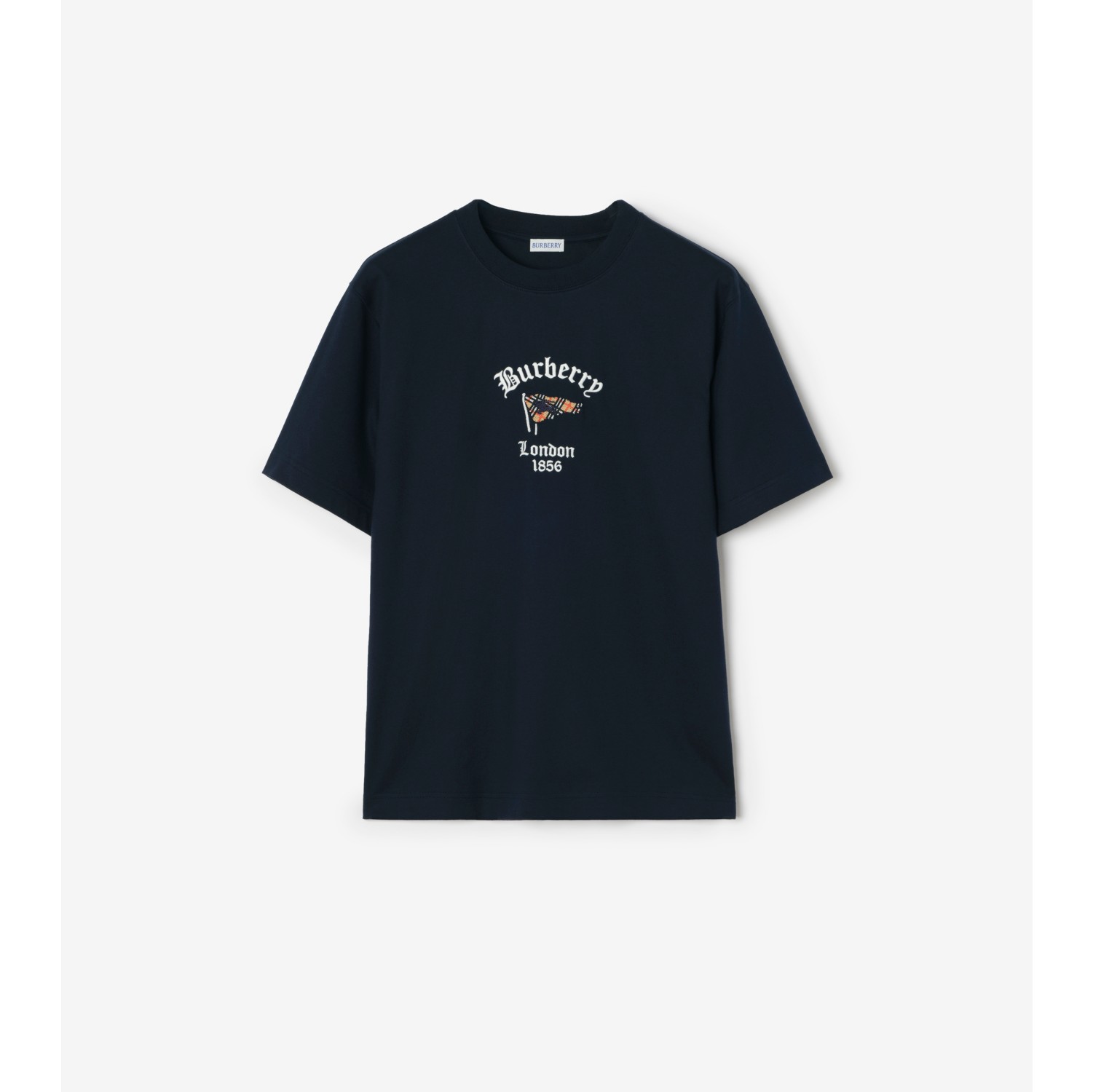 Check Flag Cotton T-shirt