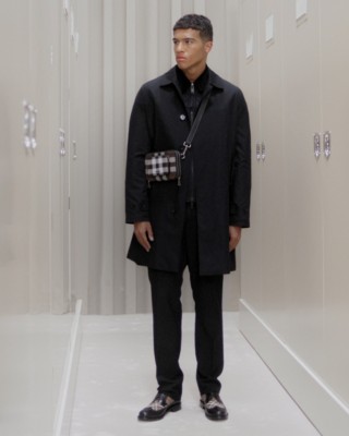 mens black dress trench coat