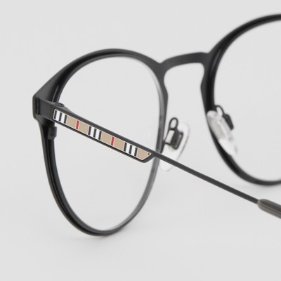 burberry round optical frames