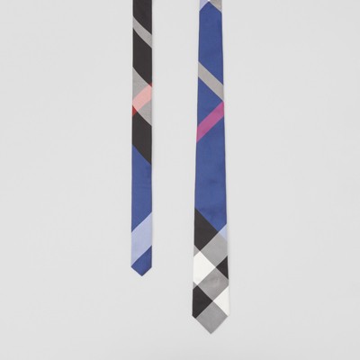 manston check silk tie