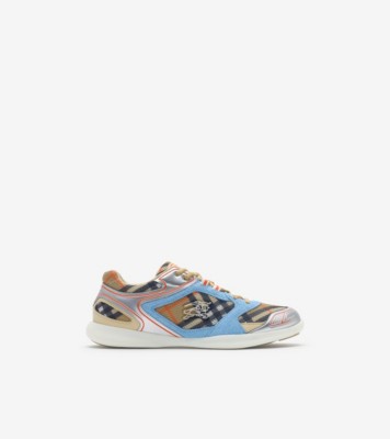 Check Matrix Sport Sneakers in Sand - Men, Nylon | Burberry