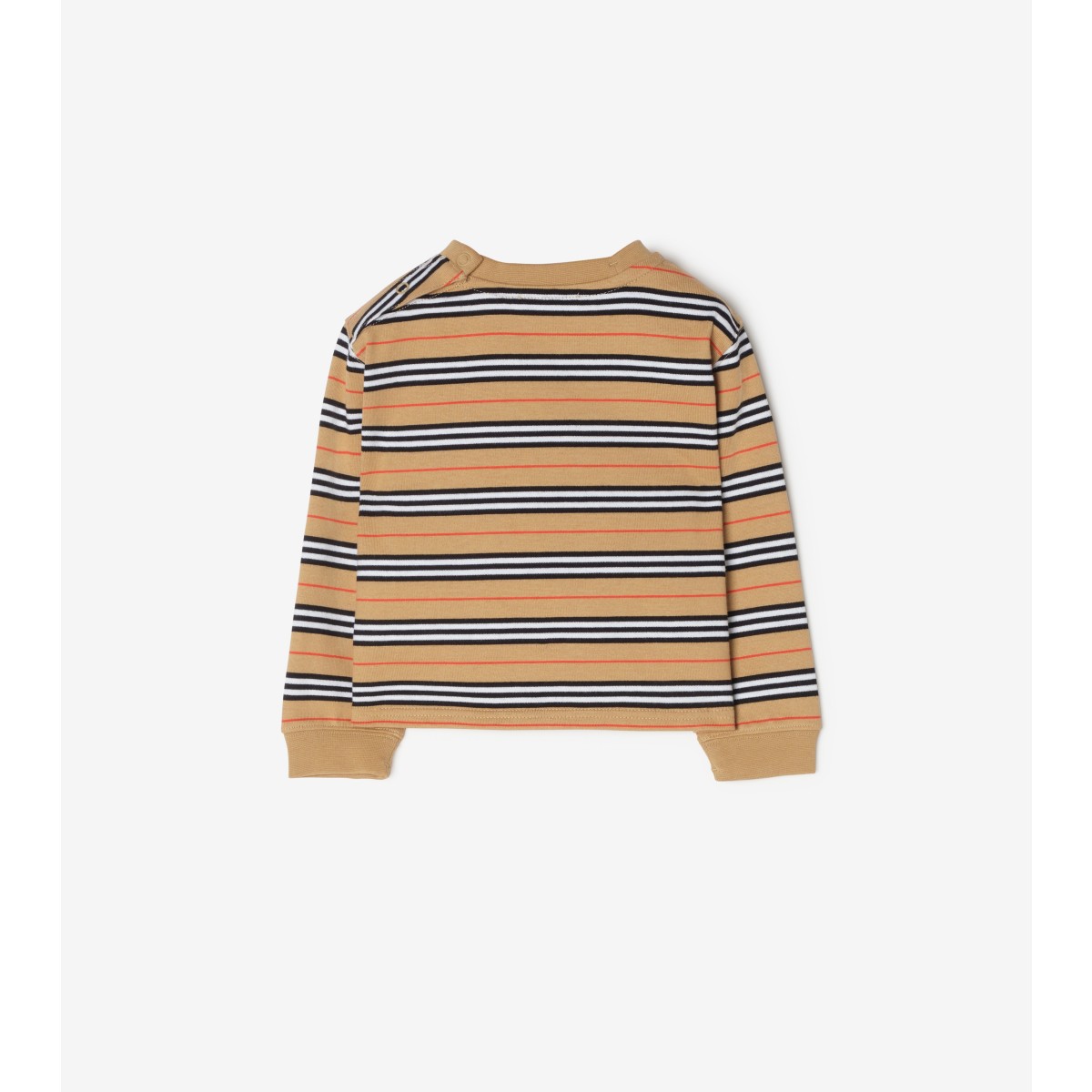  Stripe Long-sleeve Icon Cotton T-shirt