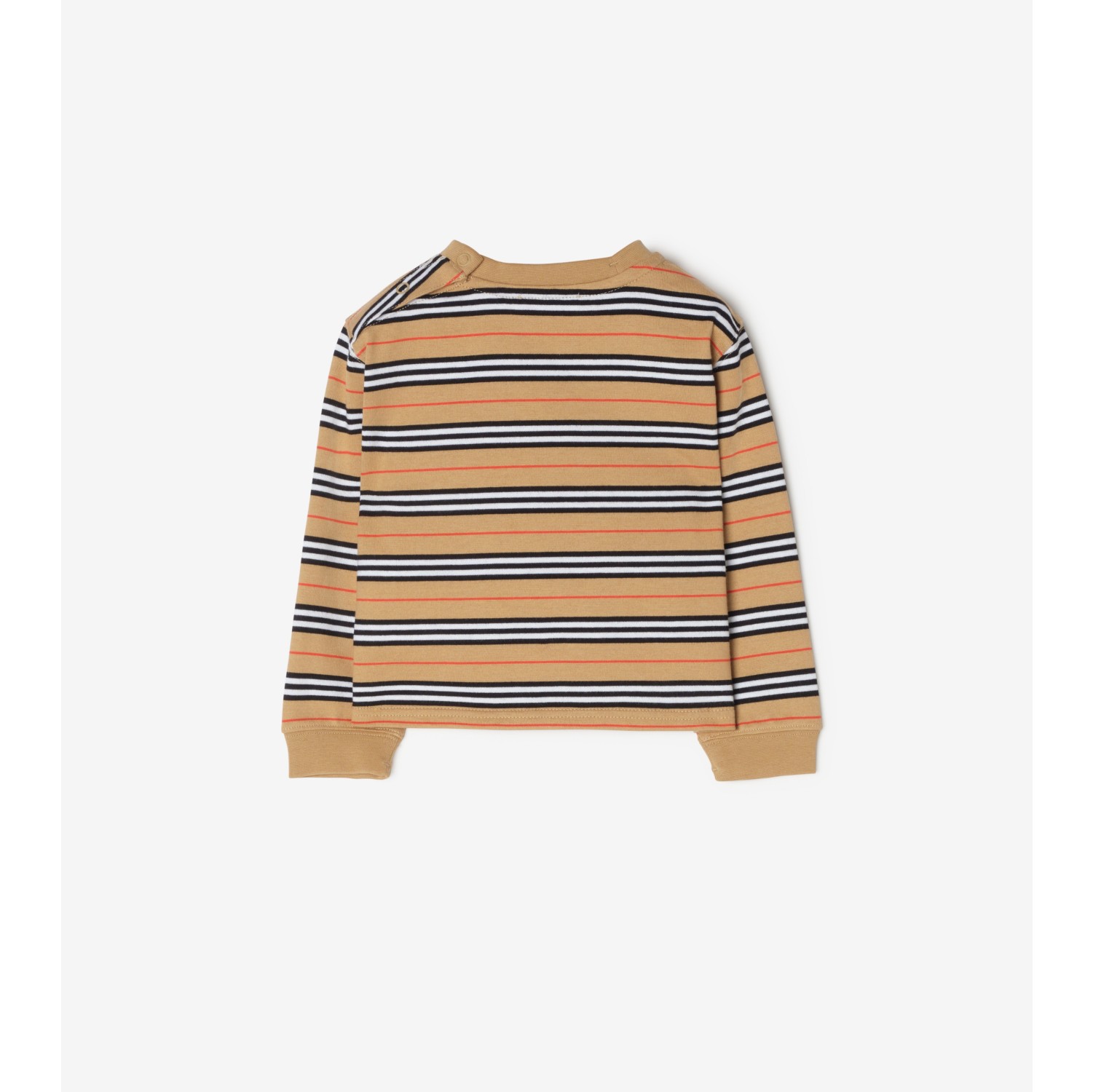 Long-sleeve Icon Stripe Cotton T-shirt