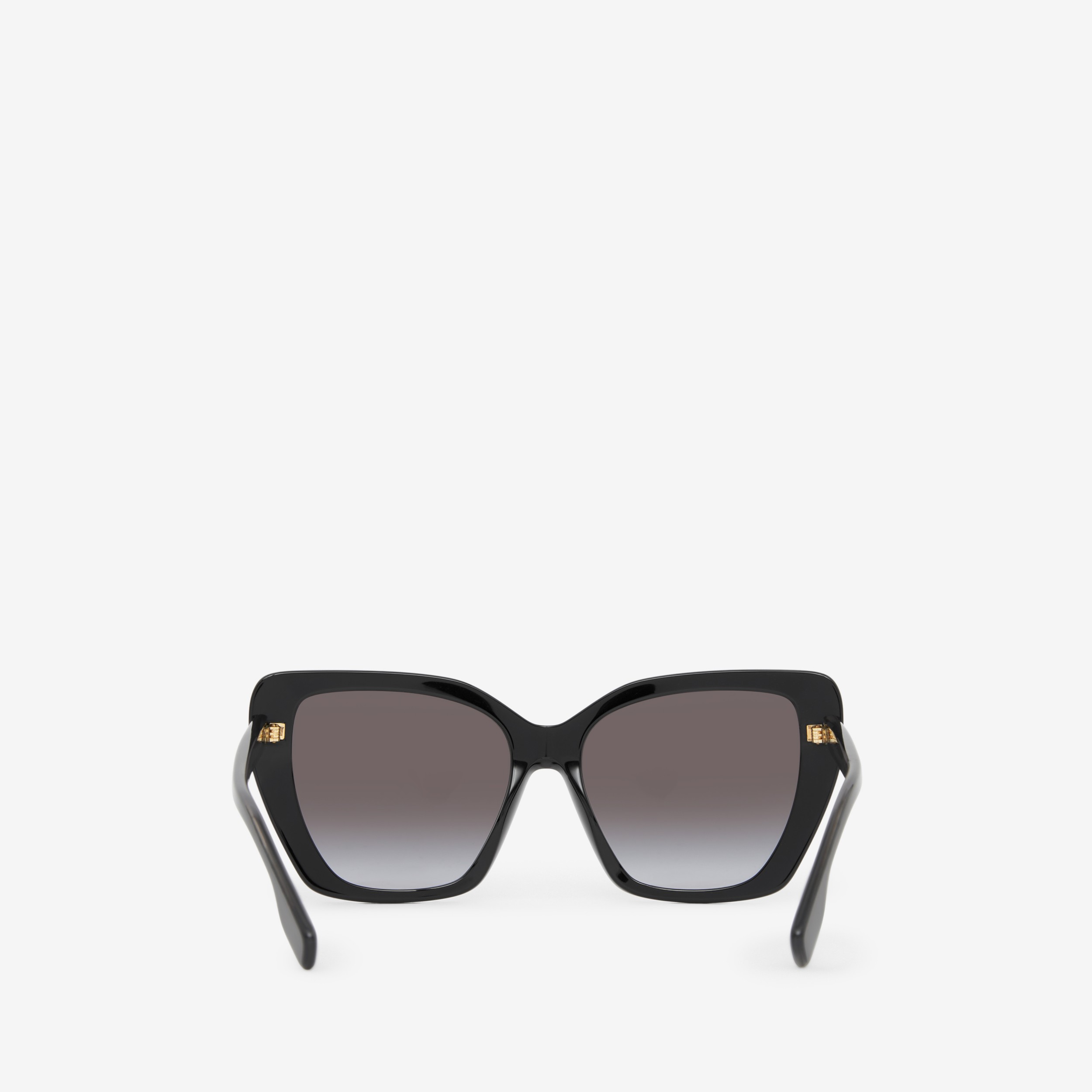 Check Cat-eye Frame Sunglasses in Black - Women | Burberry® Official