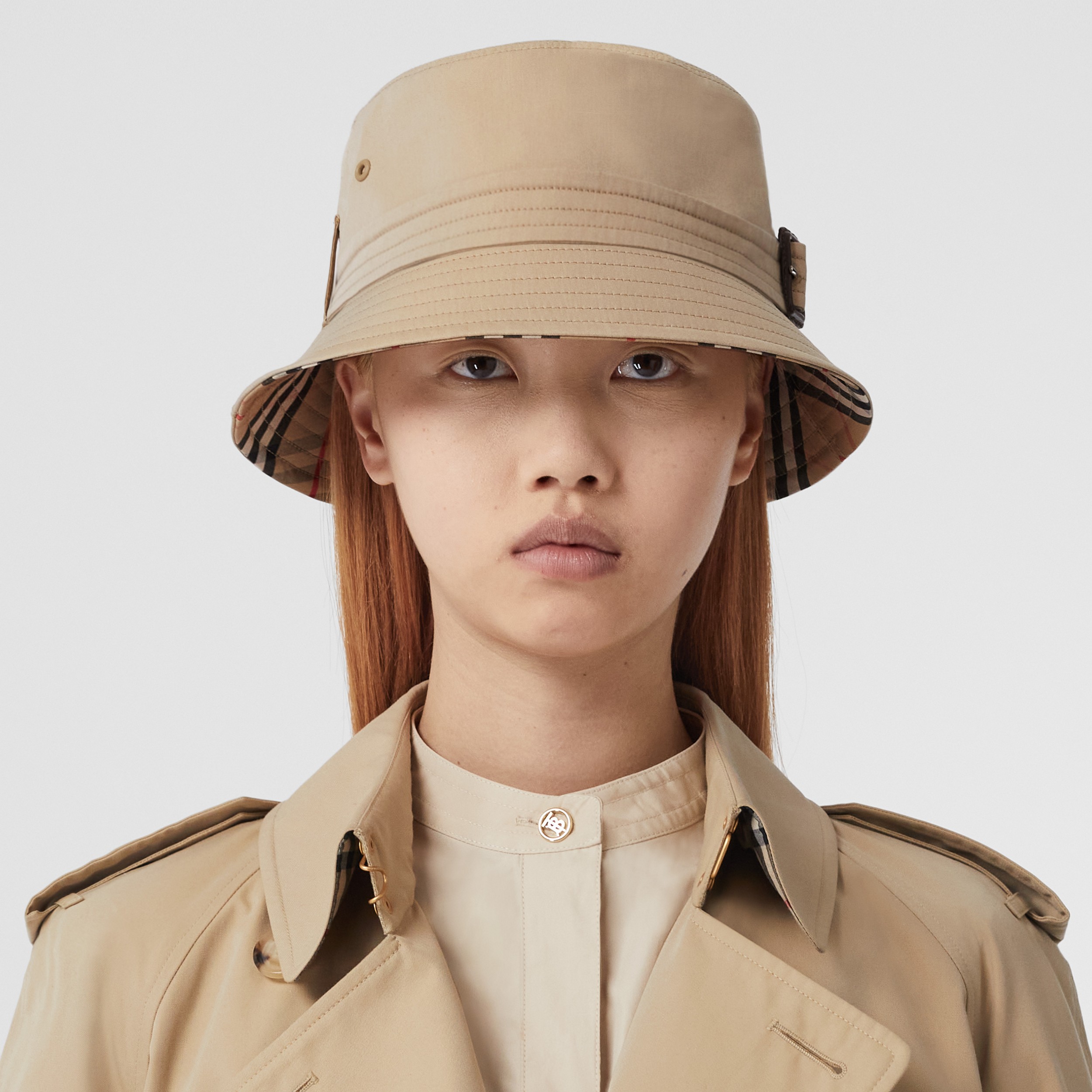 Womens Mens Accessories Mens Hats Burberry Cotton Bucket Hat in Honey - Save 60% Natural 