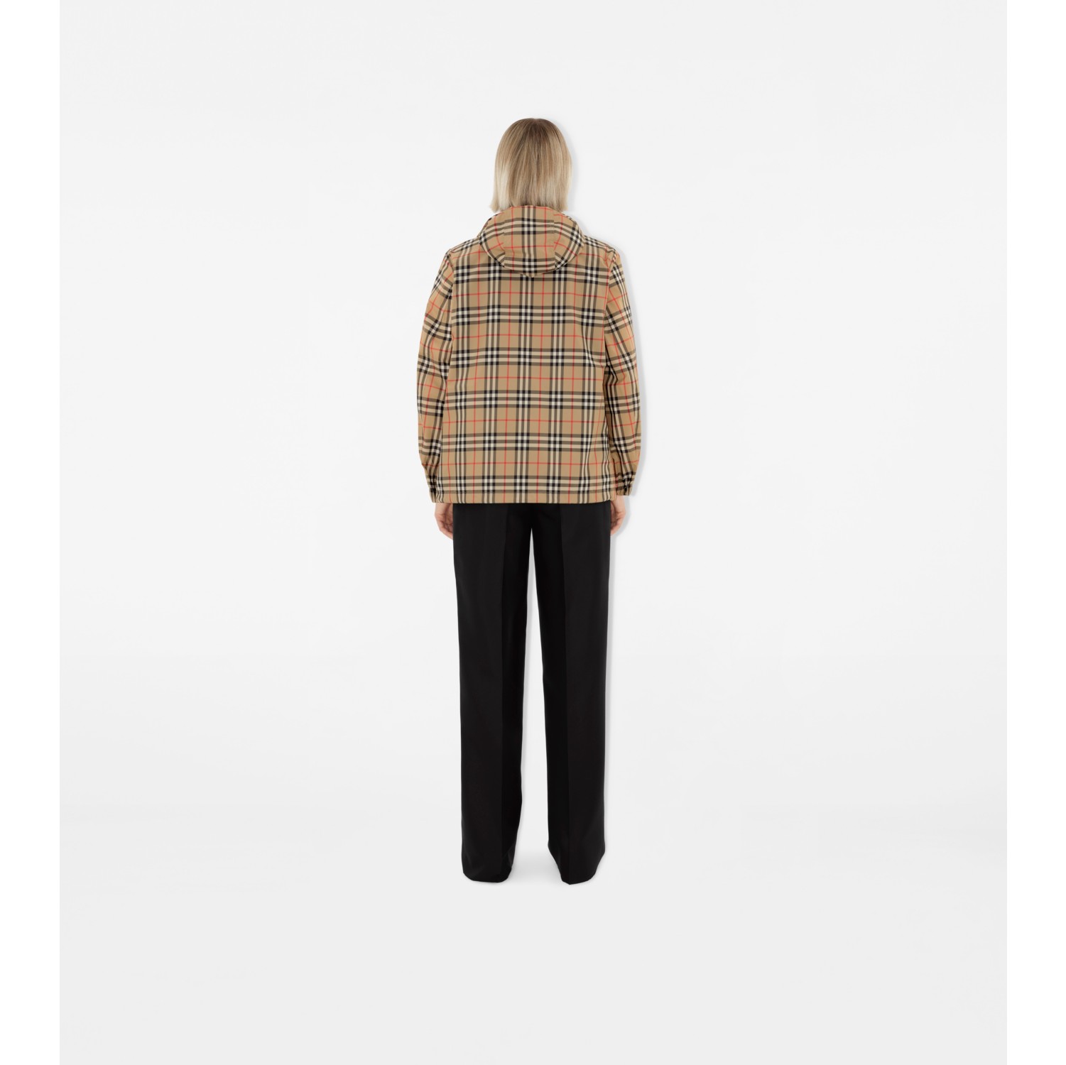 Burberry check jacket women's on sale