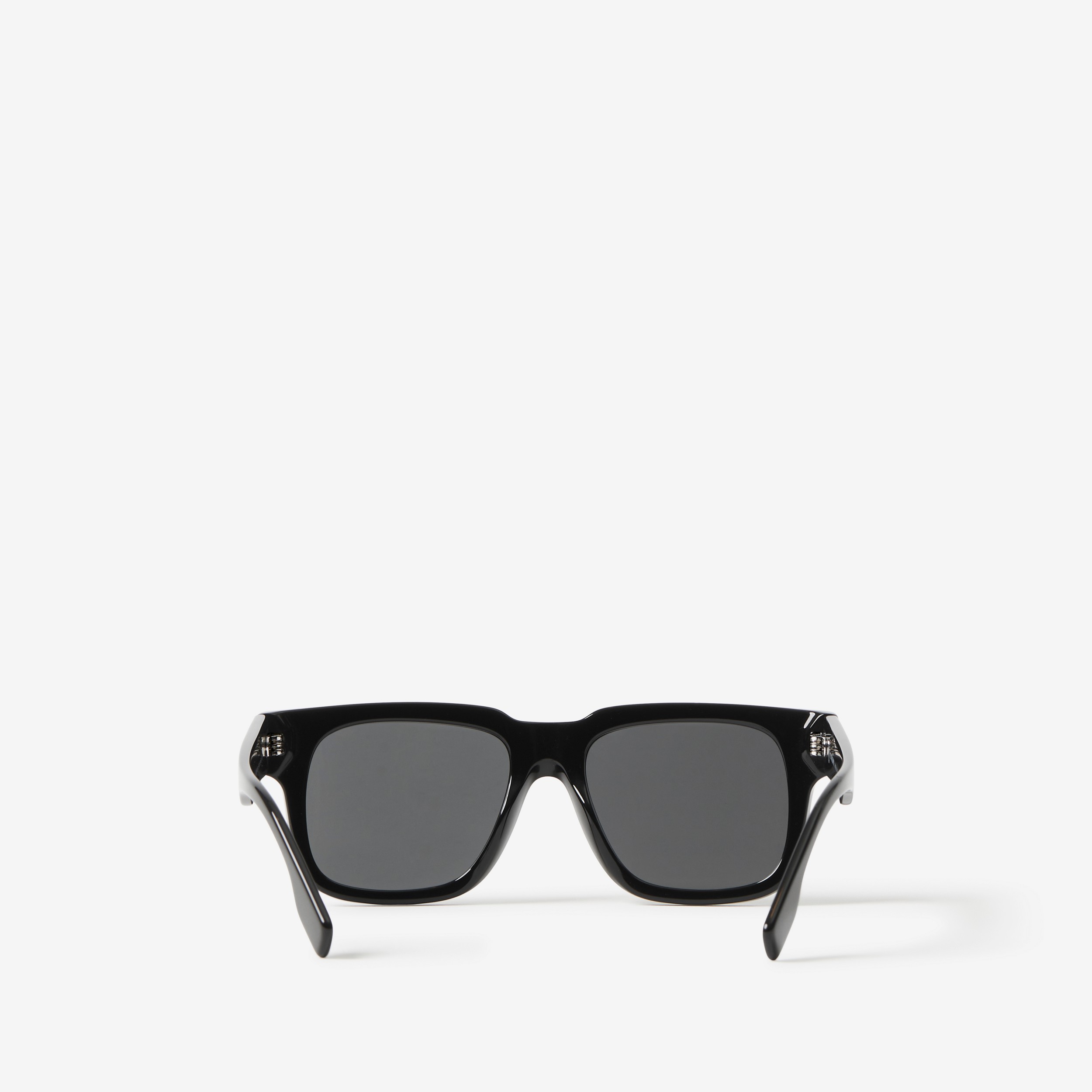 方框太阳眼镜 (黑色) | Burberry® 博柏利官网 - 3