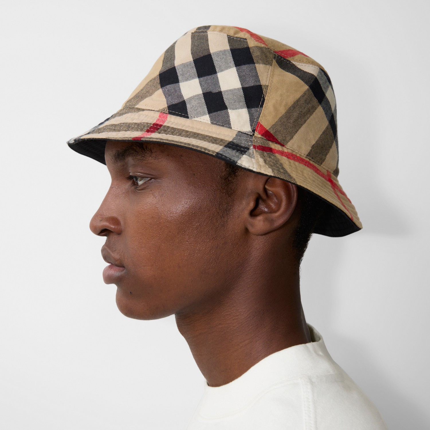 Reversible Cotton Blend Bucket Hat