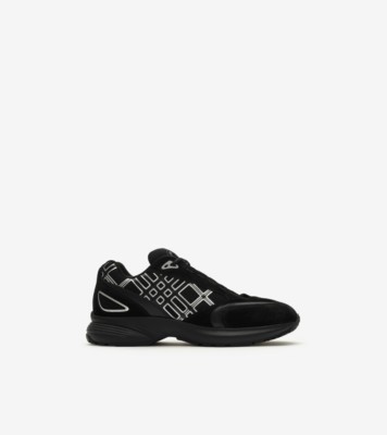 Nylon, Suede and Leather Eclipse Sneakers in Black - Men