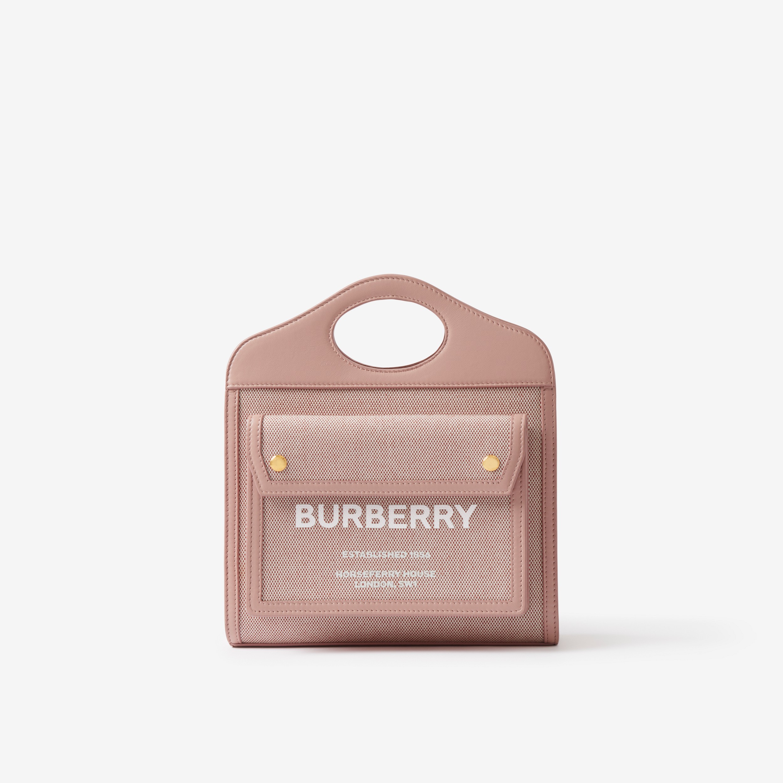Mini Pocket Bag in Bright Red/dusky Pink - Women | Burberry® Official Mini Pocket Bag in Bright Red/dusky Pink - Women | Burberry® Official