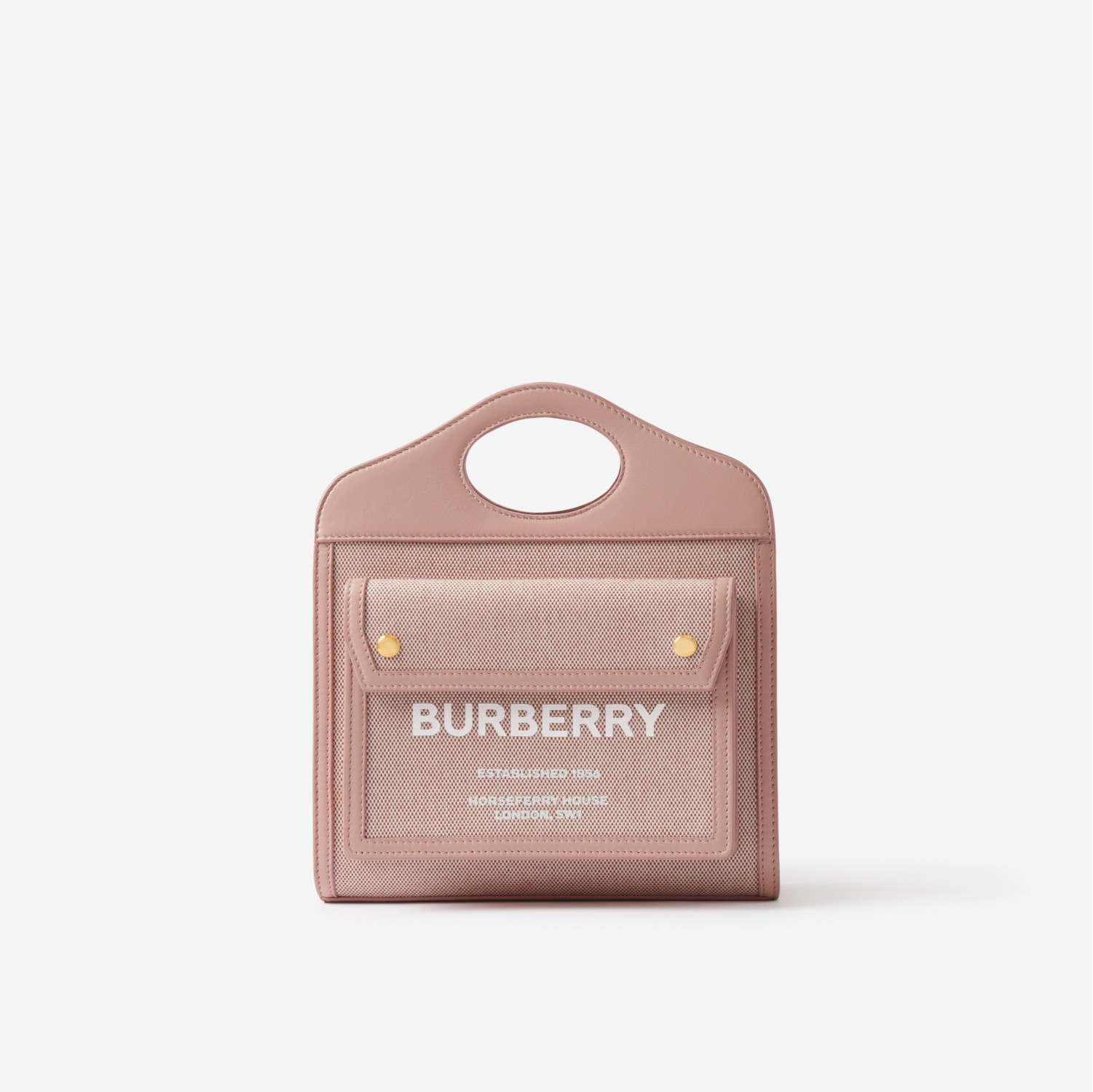 Burberry Topstitch Pocket Mini Tote Bag
