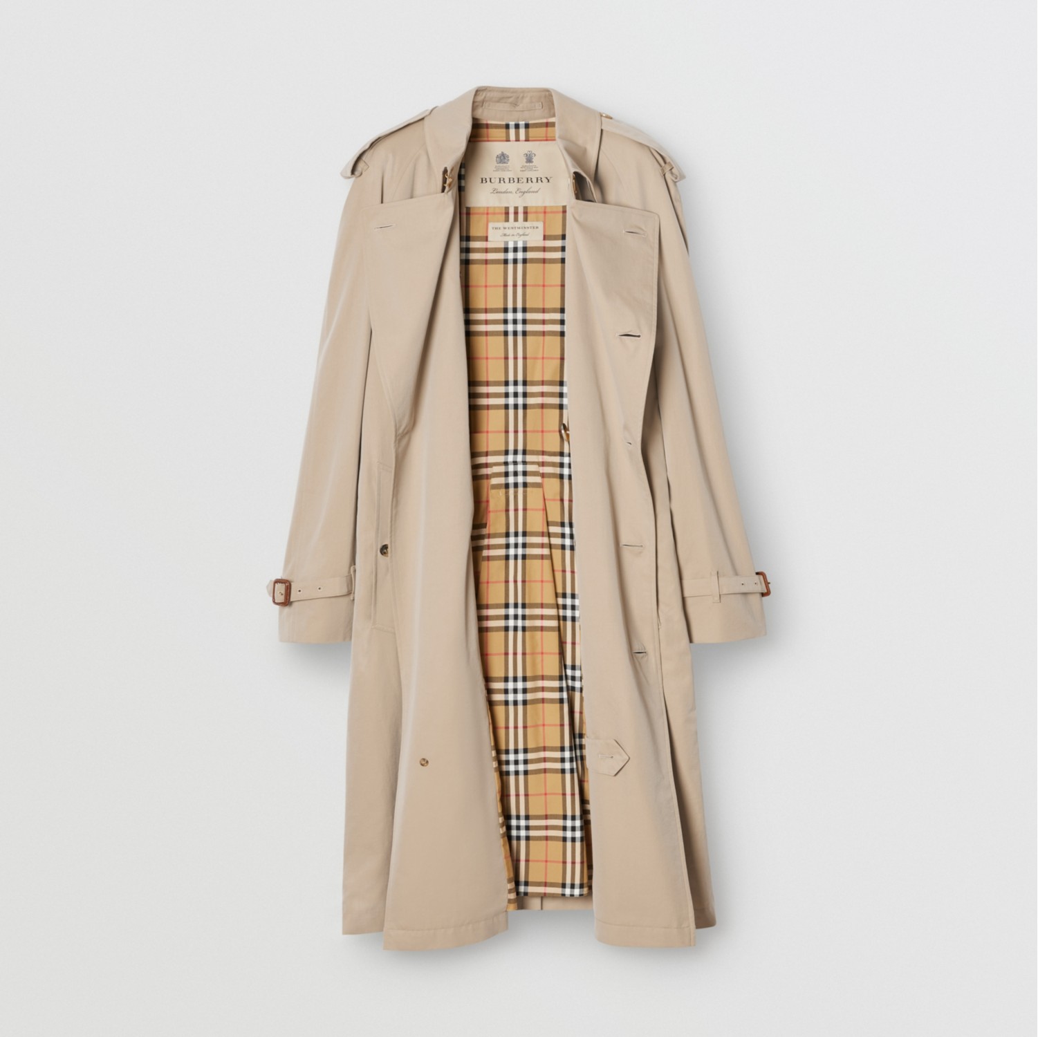 The Westminster Heritage Trench Coat in HONEY Men Cotton Gabardine Burberry Official