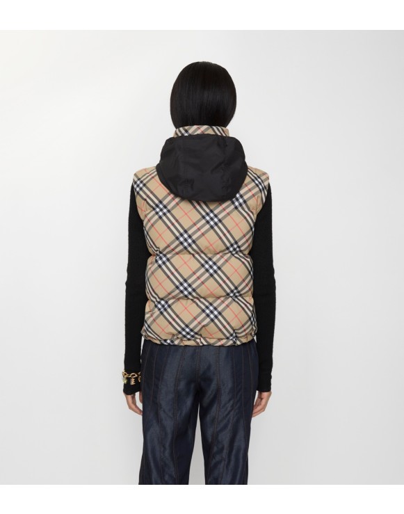 Check Puffer Gilet