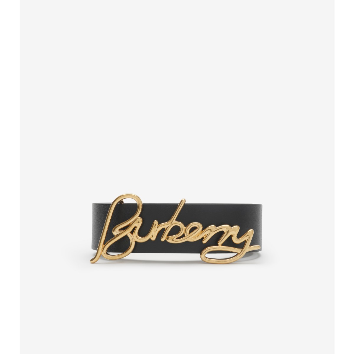 Burberry Adjustable Reversible Belts Smooth Finish In Black/soap