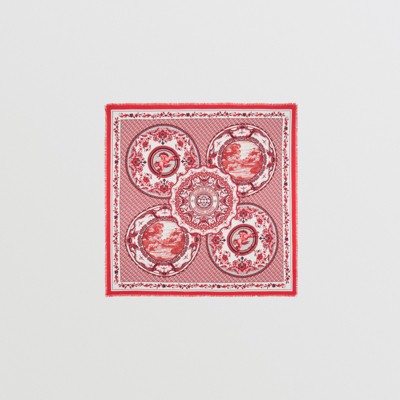 burberry estampado rojo