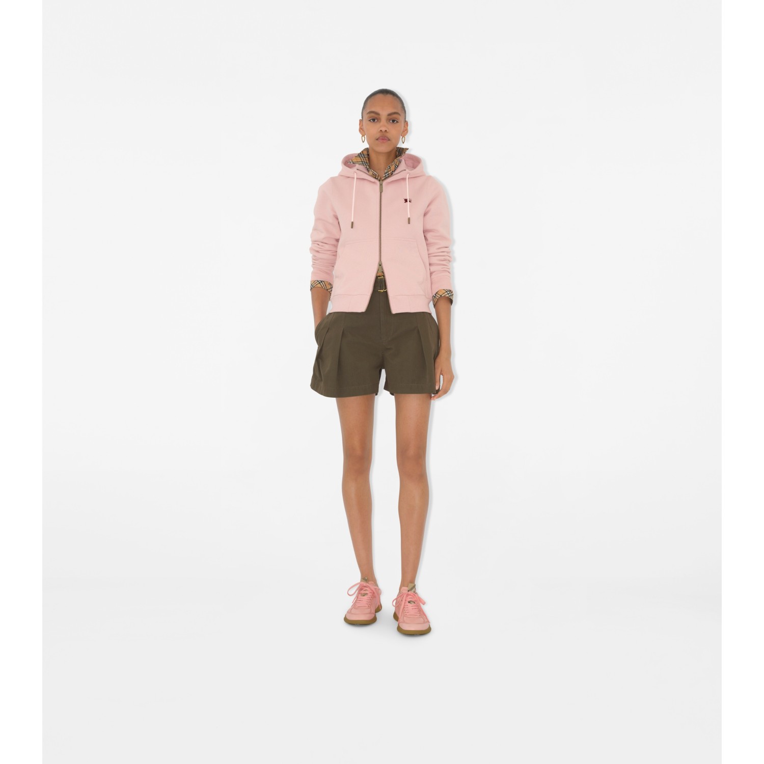 Knight Stamp Cotton Zip Hoodie - thumbnail 3