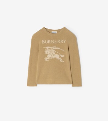 Burberry ナイト ウールブレンドセーター (ゴールドベージュ) | Burberry®公式サイト