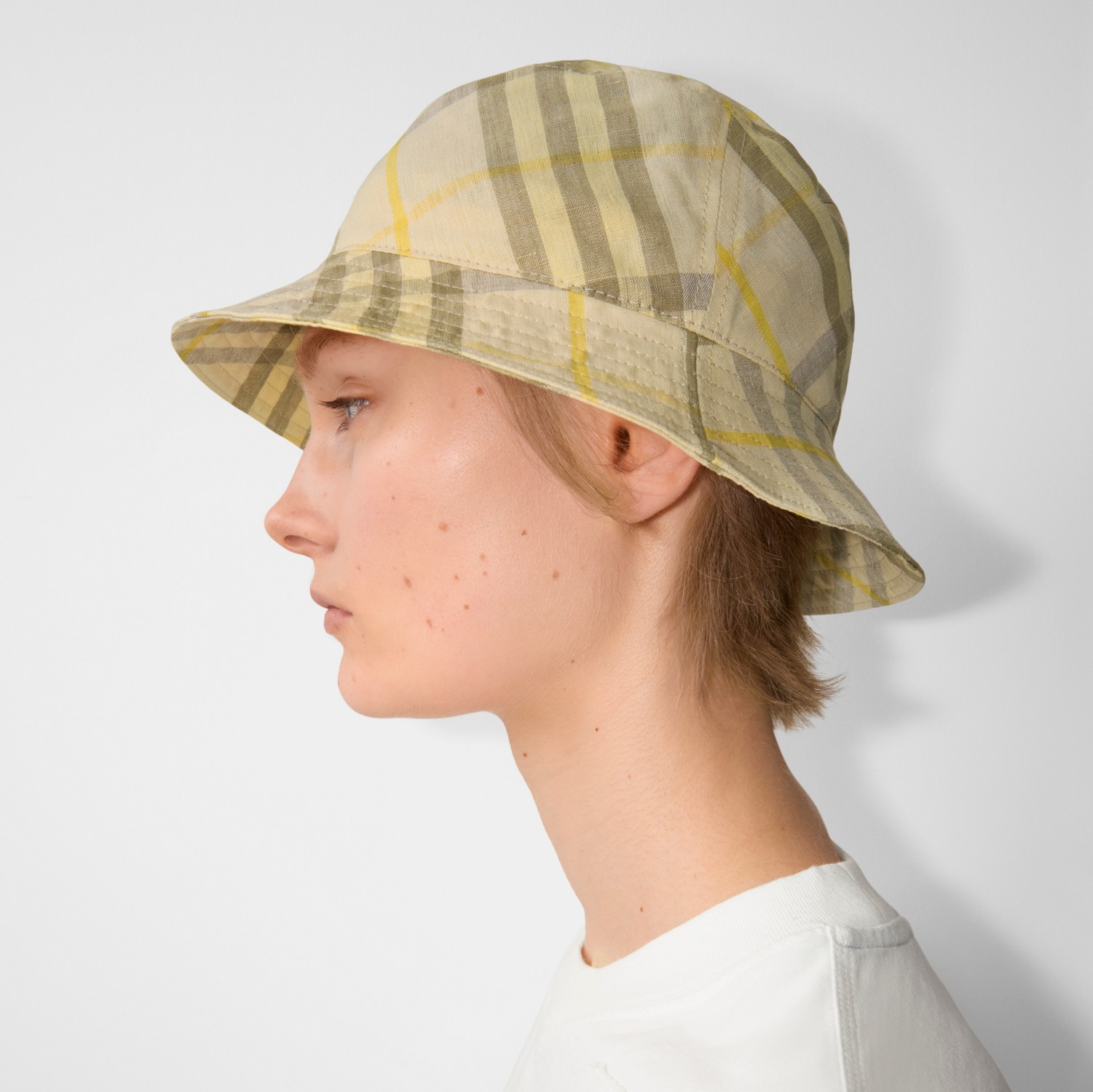 Sombrero de pesca en lino Check