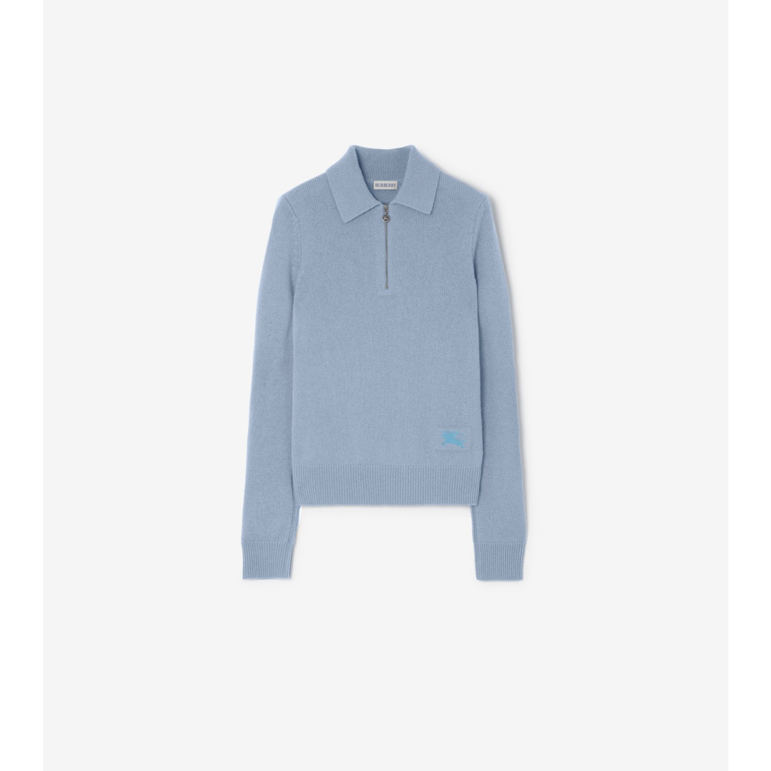 Long-sleeve Cashmere Polo Shirt