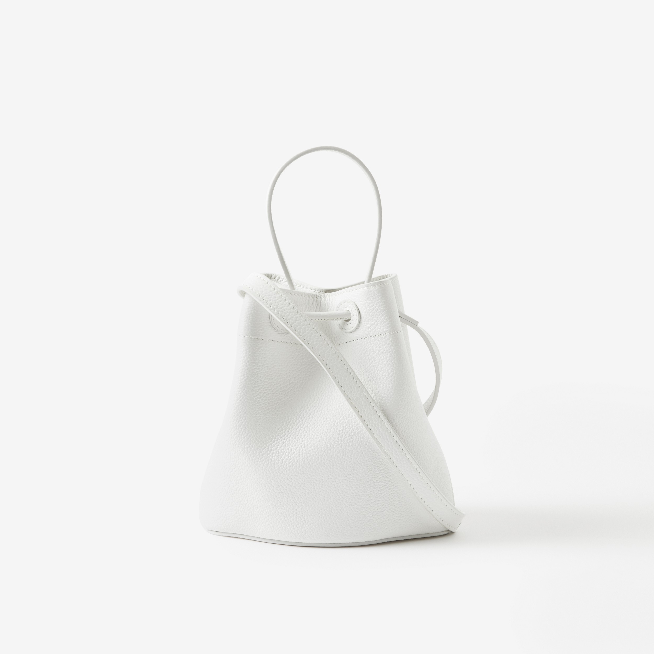Mini TB Bucket Bag in Optic White - Women | Burberry® Official - 3