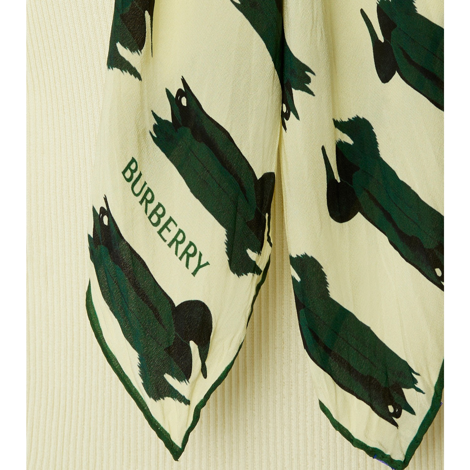 Scarf Rib Knit Sweater in Sherbet Women Burberry® Official