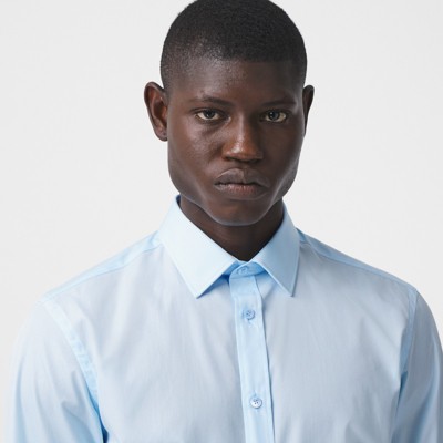 baby blue burberry shirt