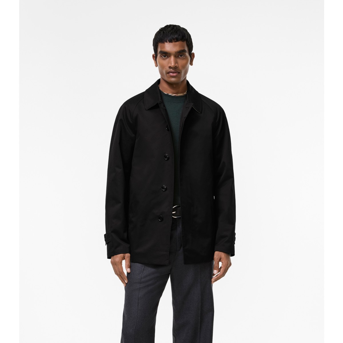  Check Extra-short Gabardine Camden Car Coat