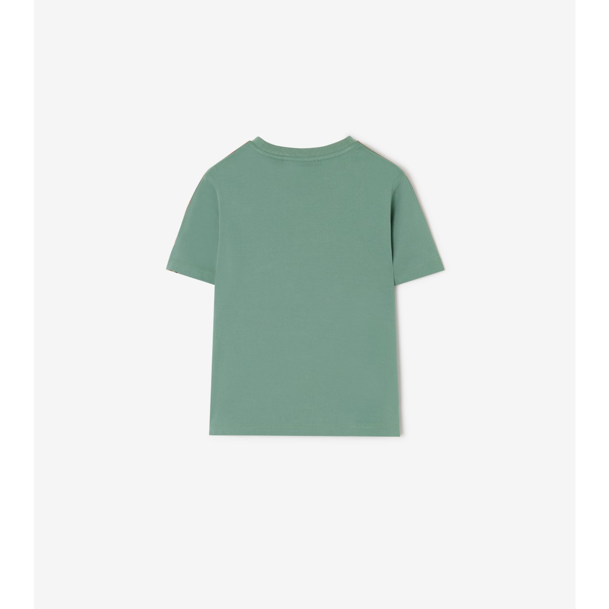  Check Trim Cotton T-shirt