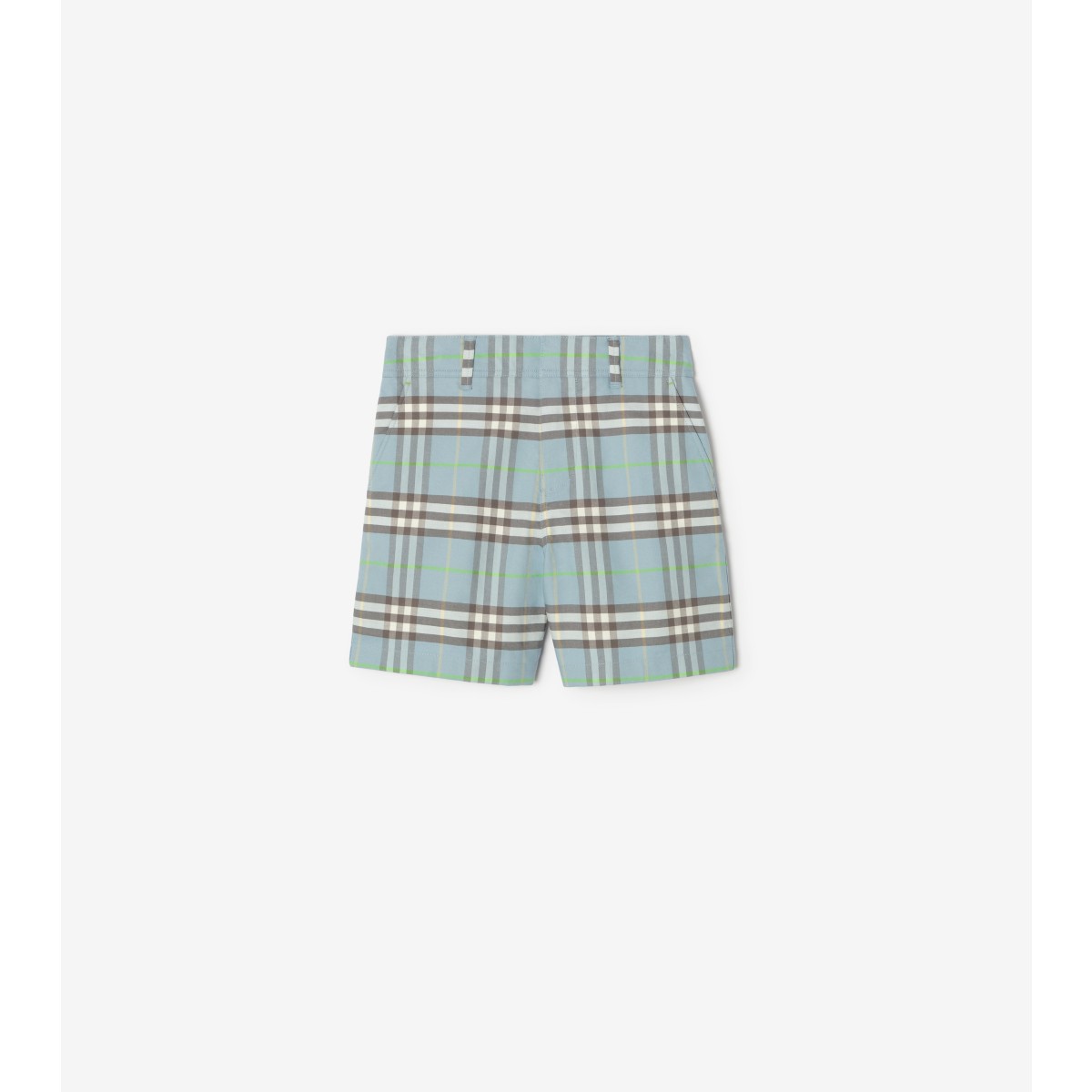  Check Cotton Shorts