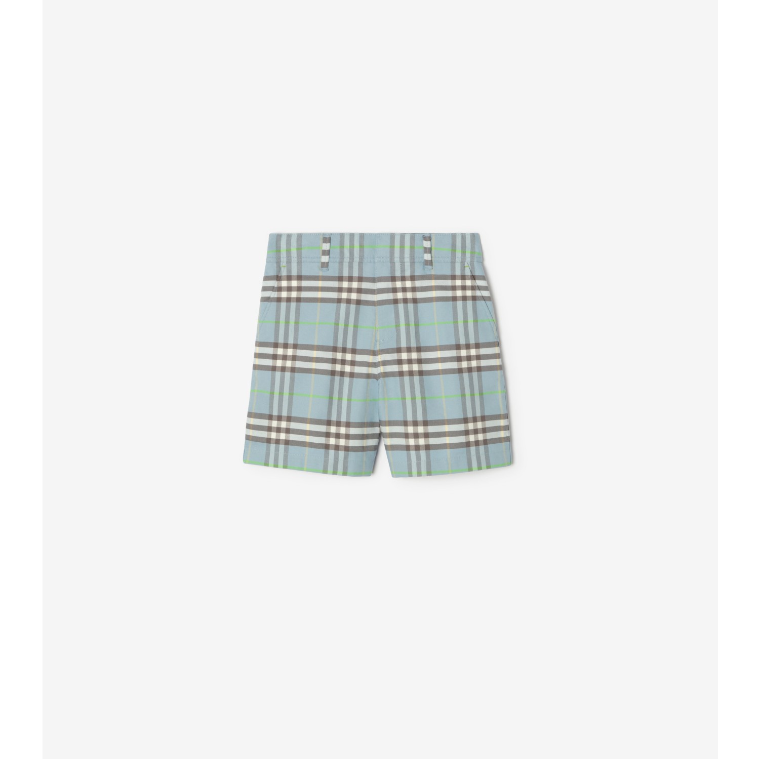 Check Cotton Shorts