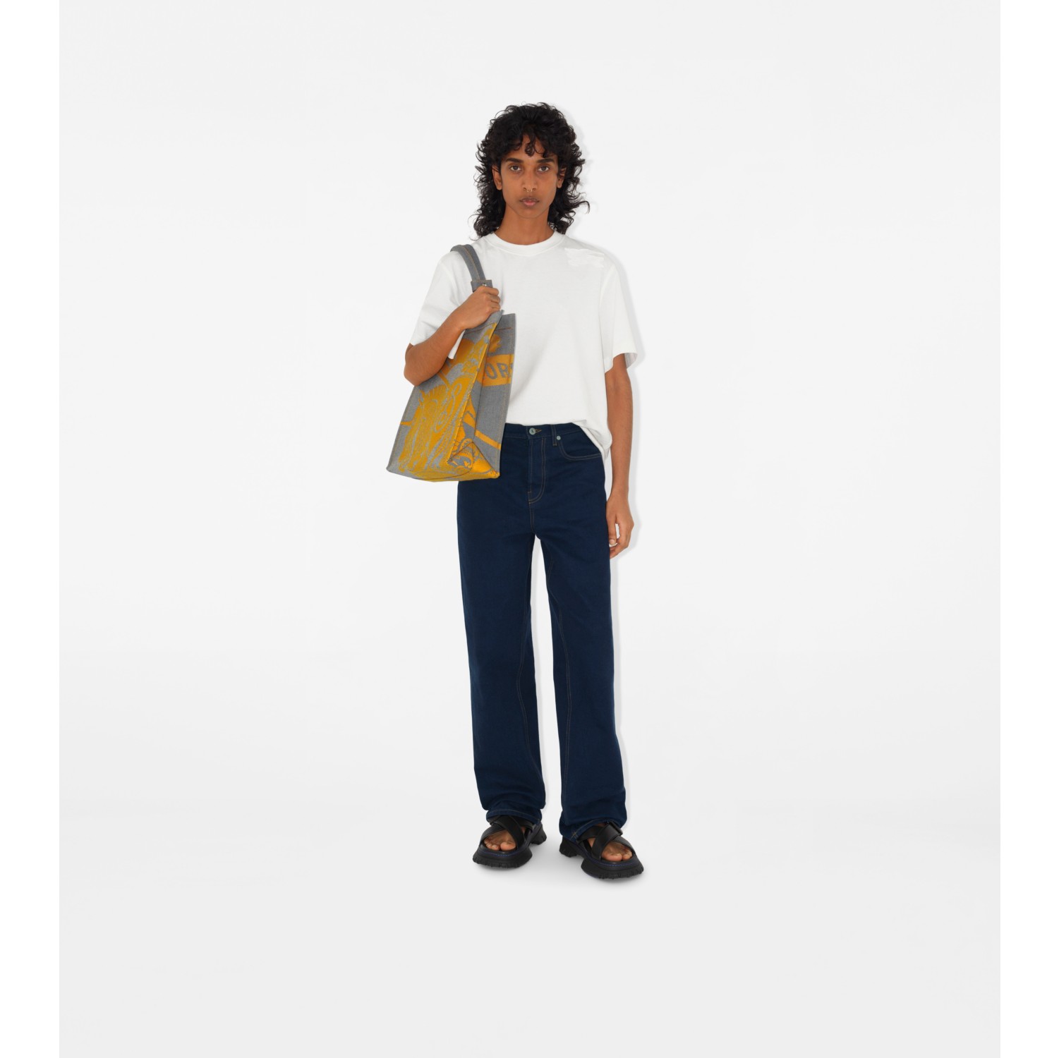 Small EKD Canvas Tote in Sunflower - Women | Burberry® Official