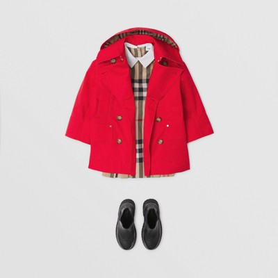 burberry coat red