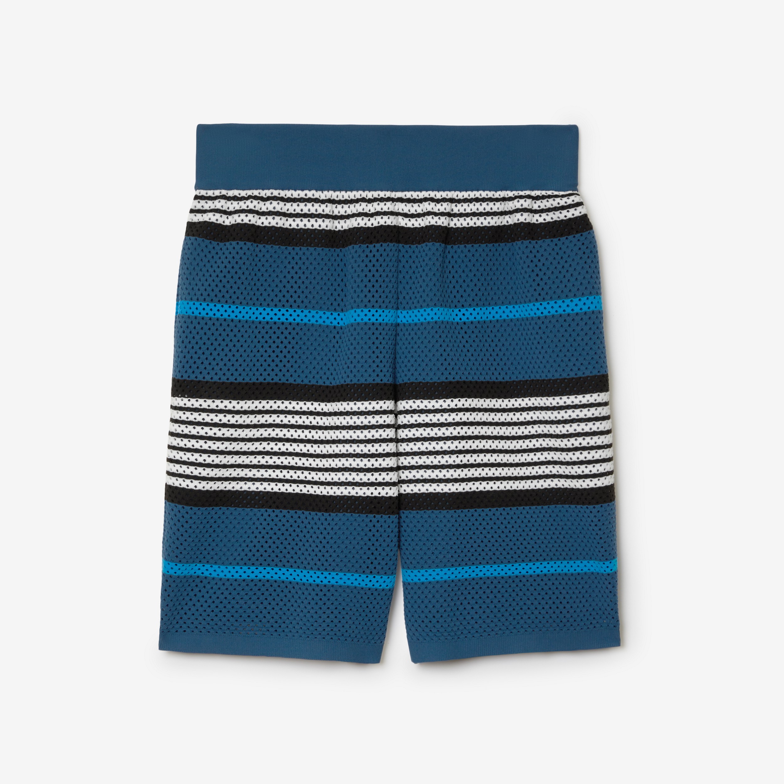 Pantalones cortos en nailon a rayas (Azul Marino Intenso) - Hombre | Burberry® oficial - 1